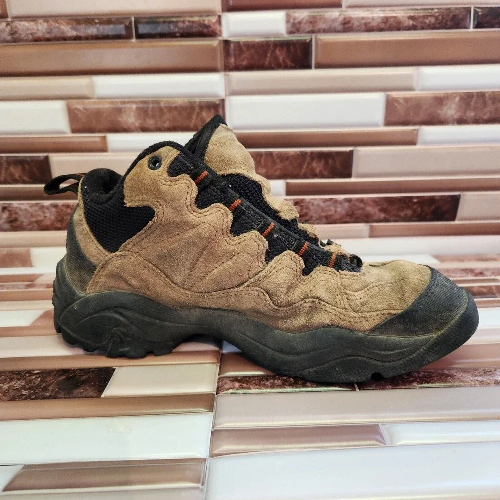 Nike Boots Mens Size 7 ACH Hiking Boots Brown Suede Vintage 2000 000709 No Laces